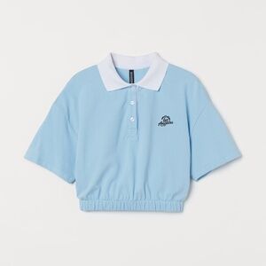 POLO CROP TOP & PIQUÉ SKIRT